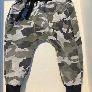 Little Bipsy Camo Joggers - Green and Gray